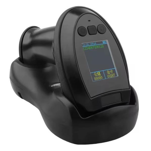 2.4G Wireless POS Terminal Handheld Barcode Scanner with Screen and Automatic Scan