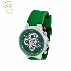 China Black Strap Quartz Wrist Watch featuring Buckle Clasp and Plastic Case on sale