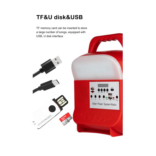 High Quality Home Solar Energy Lighting System All In One Solar System Indoor With 3pcs Light Bulb