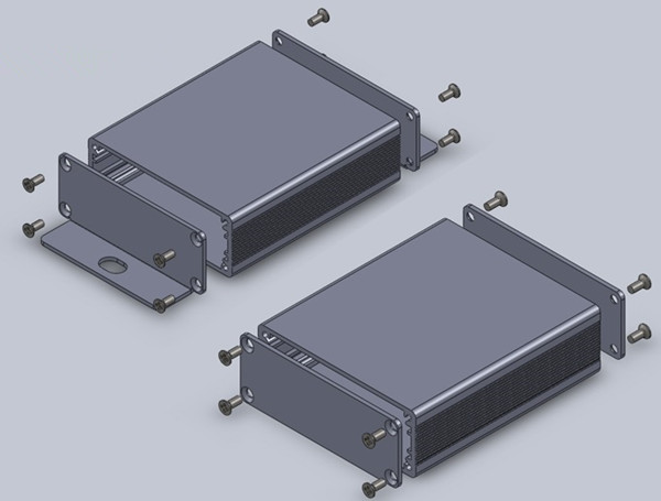 64x23.5x75/110mm DIY PCB extruded aluminum boxes wholesale and retail