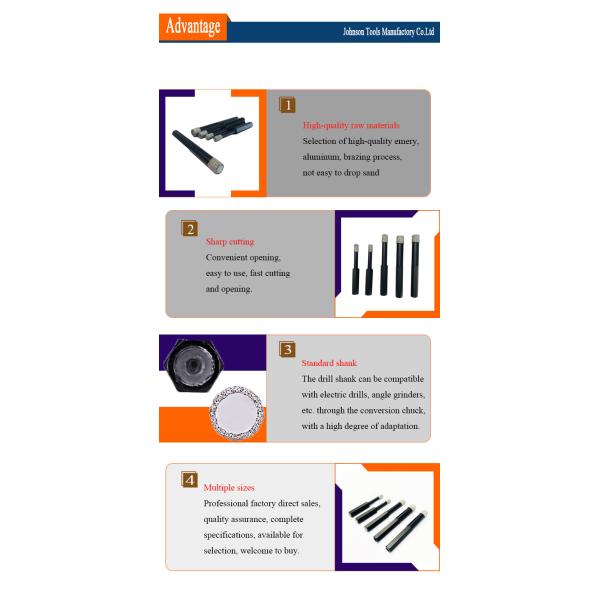 SGS 67mm Vacuum Brazed Diamond Blades Hex Shank Connection