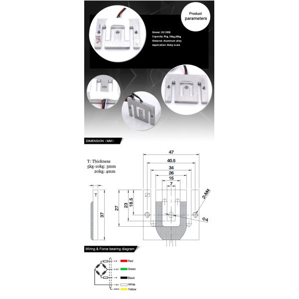 SC929C 5kg 10kg 20kg MIni Micro Load Cell Baby Scale Load Cells 5kg 10kg 20kg load cell weight sensor for infant scale