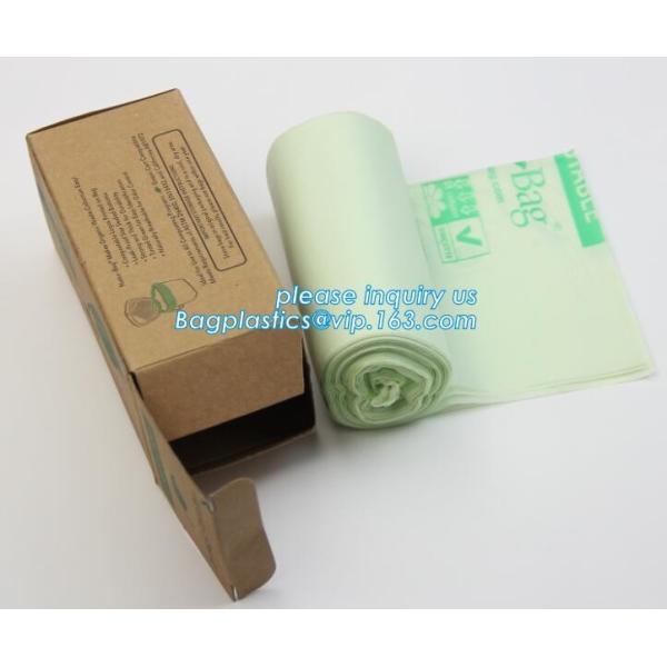 China manufacturer 100% biodegradable singlet bags with EN13432 BPI OK compost home ASTM D6400 certificates, BIO, ECO