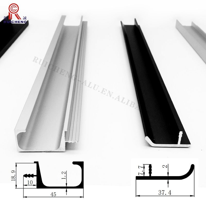 China G Section Aluminium Handle Profile ODM Available 8mm Height Brushing wholesale
