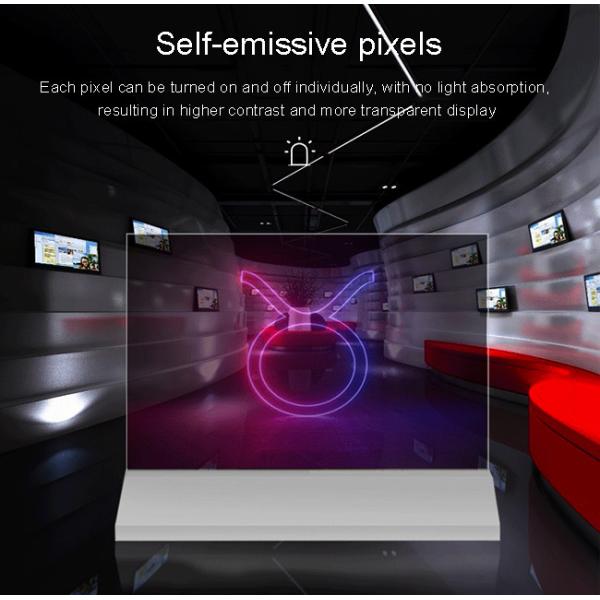 15.6 Inch Translucent OLED 4K Clear Digital Display For Interactive Menus