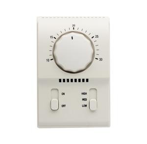 Mechanical Style Programmable Fan Coil Thermostat Temperature Controller 128*84*48mm