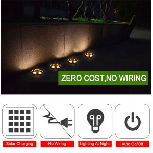 IP67 Aluminum Alloy Solar Deck Light for Outdoor