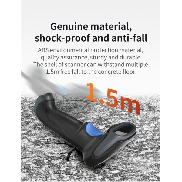 Handheld Portable 1D 2D Laser Barcode Scanner WiFi Wireless Data Collector Android Inventory Data Import/Export Stock