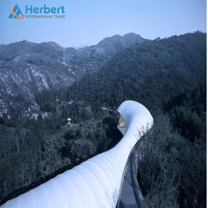 China ETFE PTFE Tension Membrane Structure 50mm Roof Facade Couverture wholesale