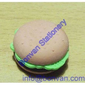 China hamburger eraser,food eraser, advertising kids food eraser wholesale
