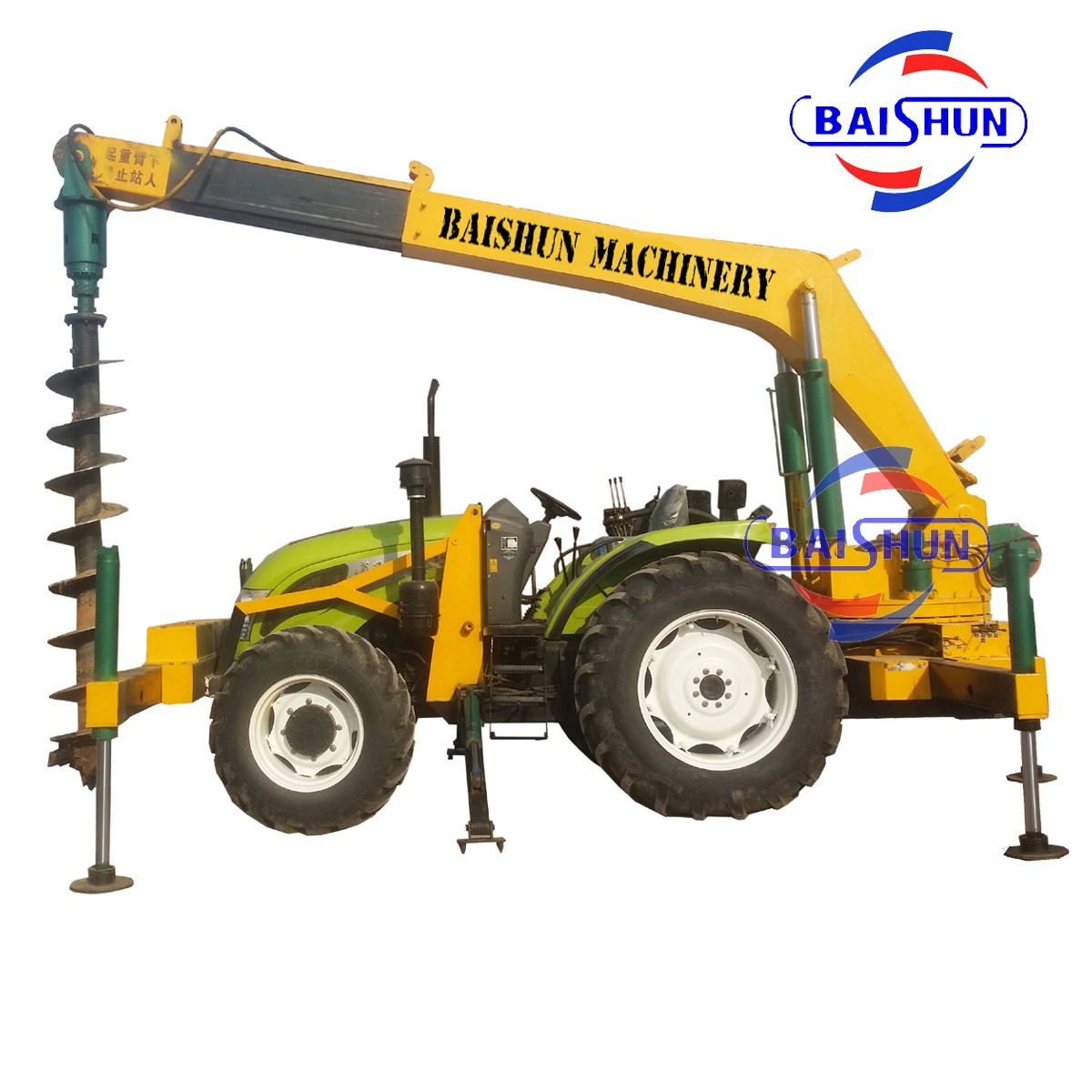 Hydraulic low price vertical post hole digger machine for foundations construction