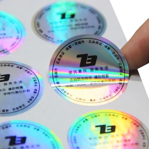 OEM Custom Die Cut Holographic Stickers Self Adhesive Waterproof Decorative Stickers