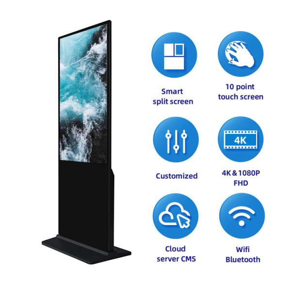 43-65 Inch Floor Standing Android Screen Panel Kiosk Lcd