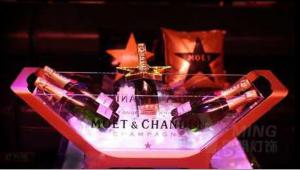 China Moet Chandon Champagne Bottle Glorifier Cooler LED Illuminated Ice Bucket wholesale