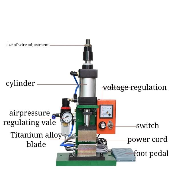 Pneumatic Braided Wire Cable Stripping Machine 1.5mm-25mm Length
