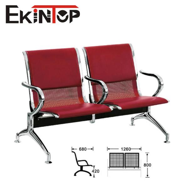 Steel Frame 2 Seater Waiting Chair Durable Comfortable For Lounge Waiting Room