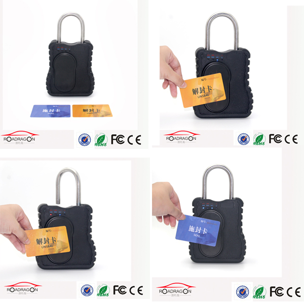 Van Truck Logistic Security Remote Padlock Low Power Alarm With APP Platform
