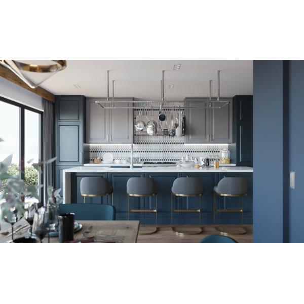 Functional kitchen cupboard with modern aesthetic