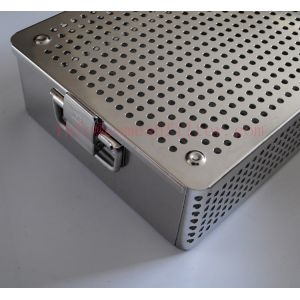 China FDA Metal Mesh Medical Sterilization Basket , Surgical Instrument Baskets wholesale