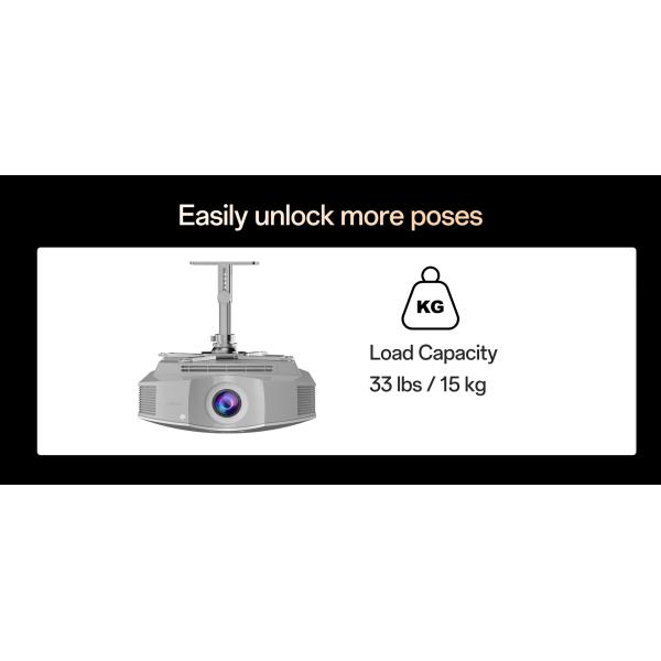 Aluminum Alloy Projector Mounting Brackets Touch Control Adjustable Height Projector Mount