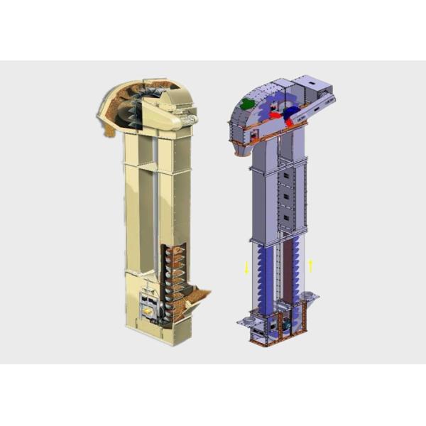 Material Flour Handling 30t/H Belt Type Bucket Elevator