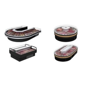 China Air Cooled Meat Display Refrigerator Commercial Meat Display Cases wholesale