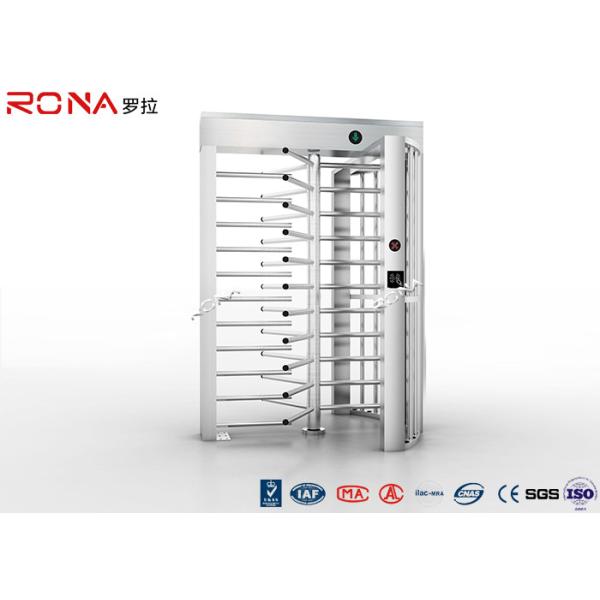 Rainproof Full Height Turnstile Safety Gate Barrier Stainless Steel Access Control