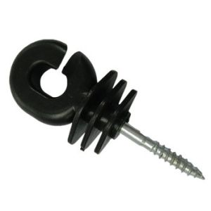 Customized Plastic Electric Fence Screw In Insulators High Durability