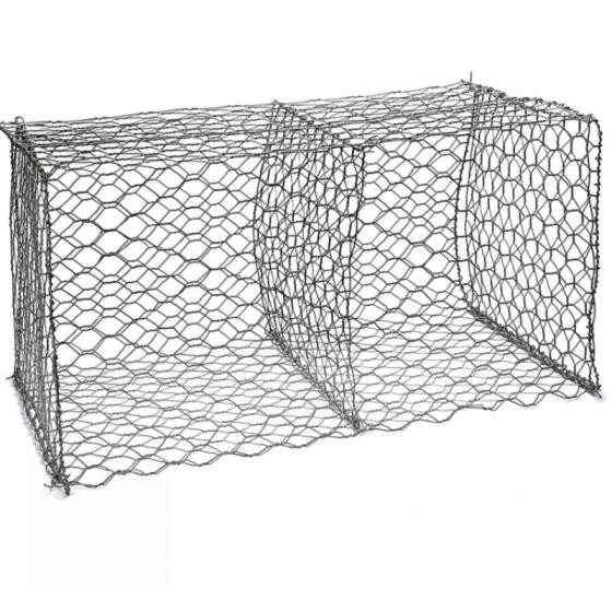 China 1mx1mx1m Gabion Mesh Basket / Box Assembled For Flood Control wholesale