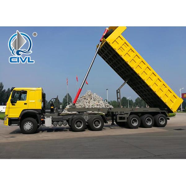 High-tensile Steel T700 Vietnam Semi Trailer Trucks 25m3 Dump Truck Trailer