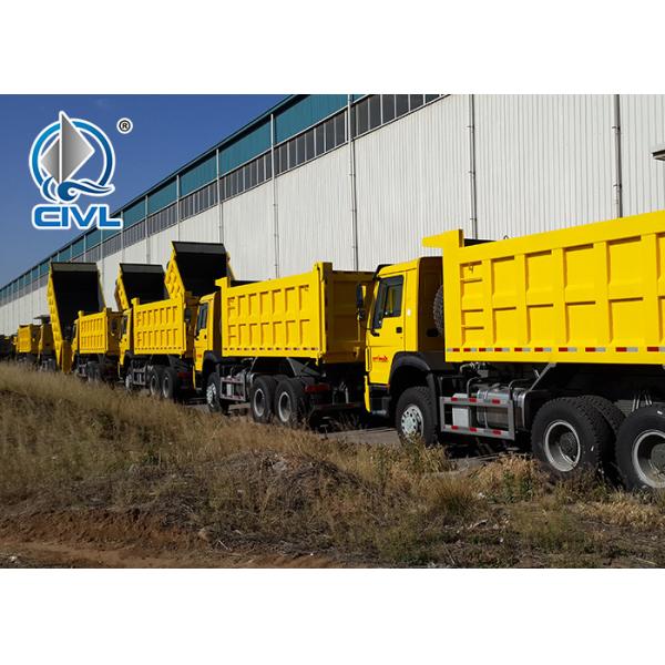 Dump Truck Heavy Duty Dump Truck 10-24m3 Volume 6800*2300*800 HOWO 371hp Tipper truck Yellow color