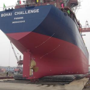 China 1.2m*15m Labor Saving Ship Launching Marine Rubber Airbag on sale