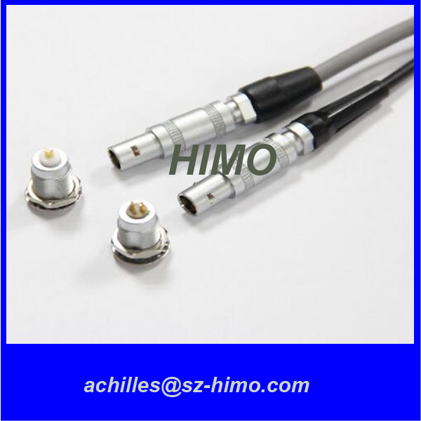 Direct Factory Lemo 00 Connector 1S Series Coaxial Cable Connector With Push Pull Locking System