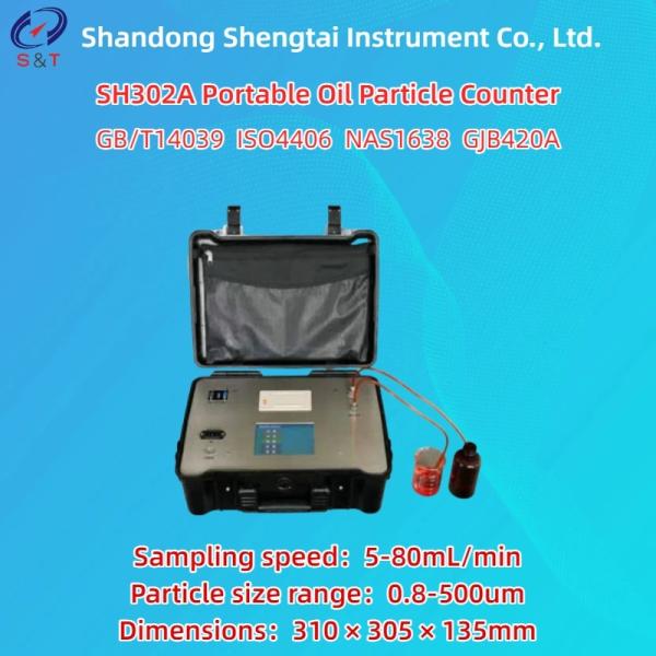 SH302A Portable Oil Particle Counter 0.8-500um Sampling Volume 0.2-1000ml ISO11171