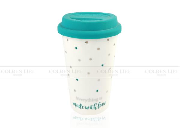 Quality Double Wall Ceramic Custom Coffee Mugs Holiday Thermal Travel Mug for sale