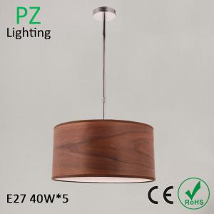 5 E27 bulbs simple design tree bark shade ceiling lamp pendant lamp different shade color