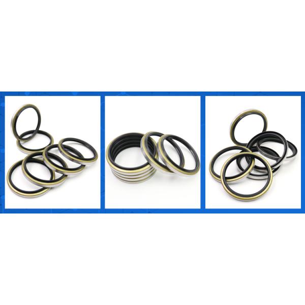 Black Hydraulic Dust Seal Dkb Iron Rubber Material For Crawler Excavator