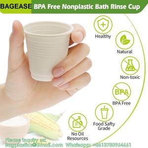 China Compostable Disposable 3oz Bathroom Cups 100P Mouthwash Eco Friendly  Cups Biodegradable Bath Rinse Medicin on sale