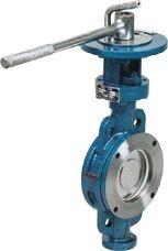 Quality Automatic Double Flanged Butterfly Valve , Blue Threaded Butterfly Valve for sale