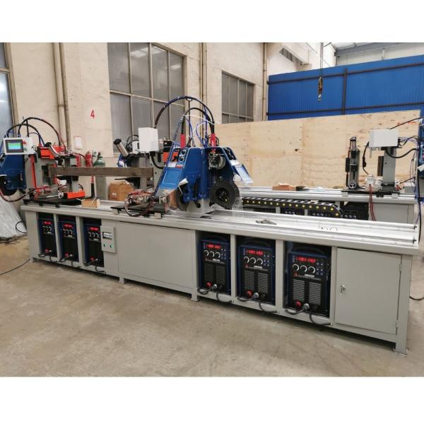 Automatic Gas 6 Sides Warehouse Upright Storage Rack Beam Welding Machine