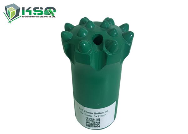 Quality T45 76mm Ballistic Rock Drill Bits Fast Penetration With Semi - Domed Face Design for sale