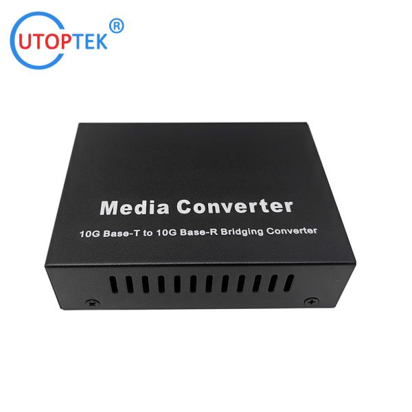 High performance 10G SFP+ to RJ45 fiber optical media converter for CCTV network
