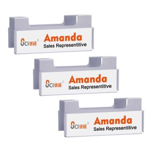 China Magnetic Double Sidesd Display Cubicle Name Holder waterproof wholesale