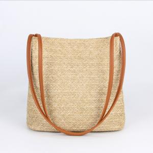 China Summer Sea Straw Bag Basket Tote Shopping Reusable Straw Woven Bag on sale