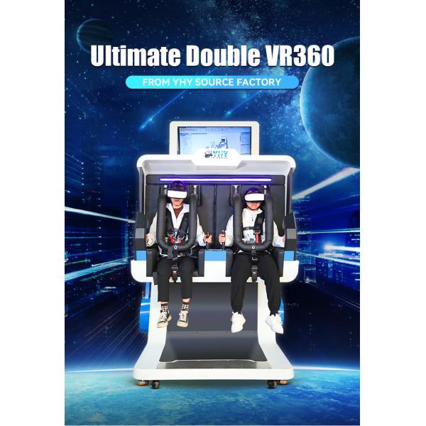 5000W 9D Cinema Rotating VR 360 Simulator with double seats bring double income