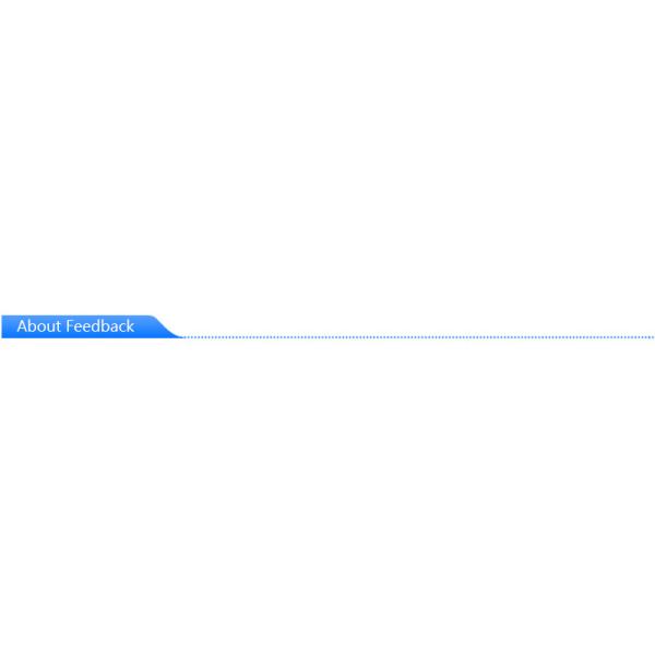 About Feedback