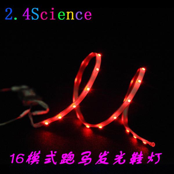 Manufacturer shoe sole light with battery operated 3528 60cm 24leds RGB led light for shoe sole