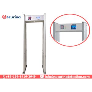 China IR System Multi Zone Walk Through Metal Detector Gate With Both Sided LED wholesale