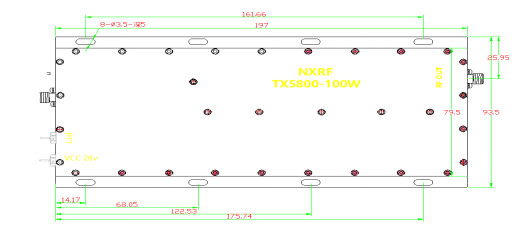 Radar Signal RF Power Amplifier Module NXPA5725 5850MHz 100W