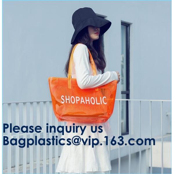 Waterproof Beach Pvc Bag Summer Beach Bag, China Suppliers Transparent PVC Women Bags Tote Beach Handbags